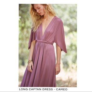 Stunning Blue Flutter Sleeve Maxi Dress!